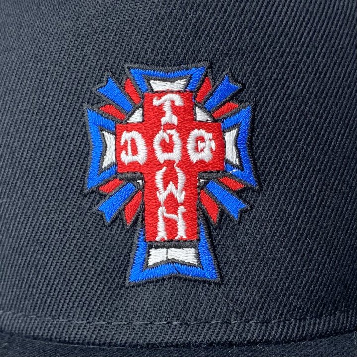 DOG TOWN / CROSS LOGO USA FLAT CAP - ドッグタウン クロスロゴ