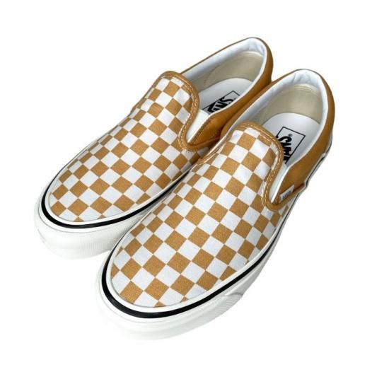 【23.5～28cm】 VANS Classic Slip-On98DX/ChekerboardーHoney Yello