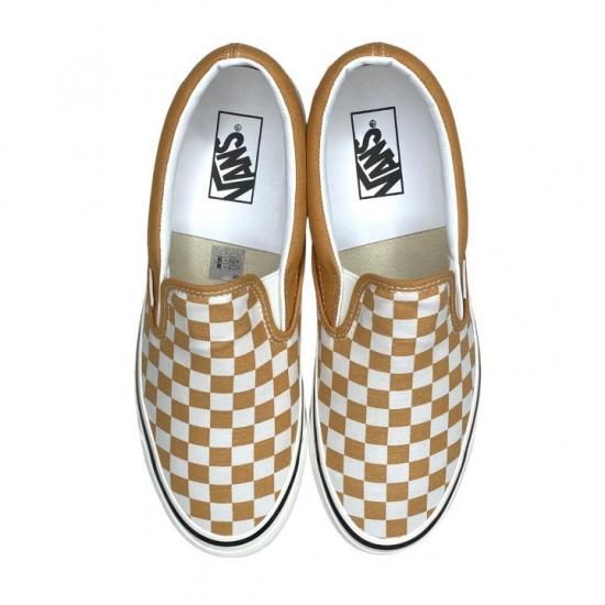 23.5~28cm】 VANS Classic Slip-On98DX/ChekerboardーHoney Yello 23.5~28cm】 VANS Classic Slip-On98DX/ChekerboardーHoney Yello