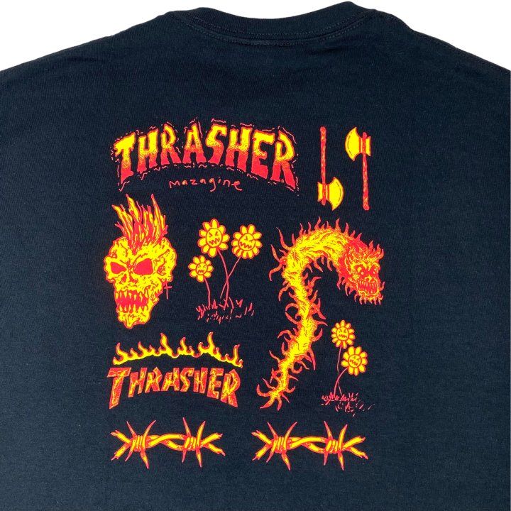 THRASHER MAGAZINE / Trasher Sketch T-shirt/ BLACK