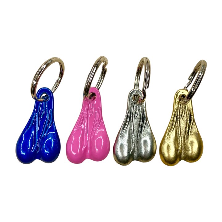 日本最大の 415 clothing balls key holder silver