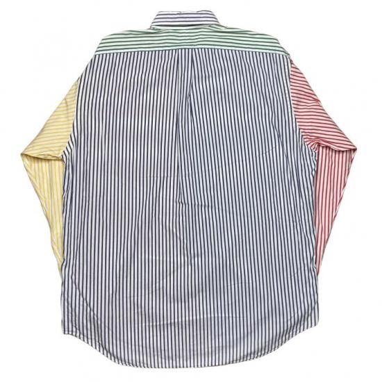 POLO RALPH LAUREN(ポロラルフローレン) / チェック×ストライプ クレイジーパターンボタンダウンシャツ/長袖シャツ/L/総柄 |  古着の販売・通販ならセカンドストリート