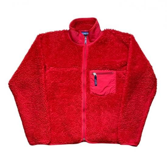 白タグ三角タグデカロゴ最終価格 patagonia RETRO CARDIGAN RED Mサイズ