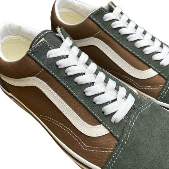 26.5～28.5cm】 VANS OLD SKOOL / CANVAS/SUEDE POP BROWN/MULTI