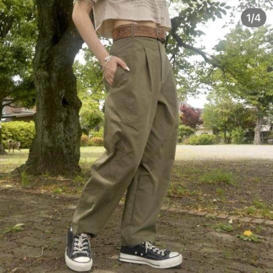 Lady's】UNIVERSAL OVERALL /C/N TUCK TAPERED - ユニバーサル
