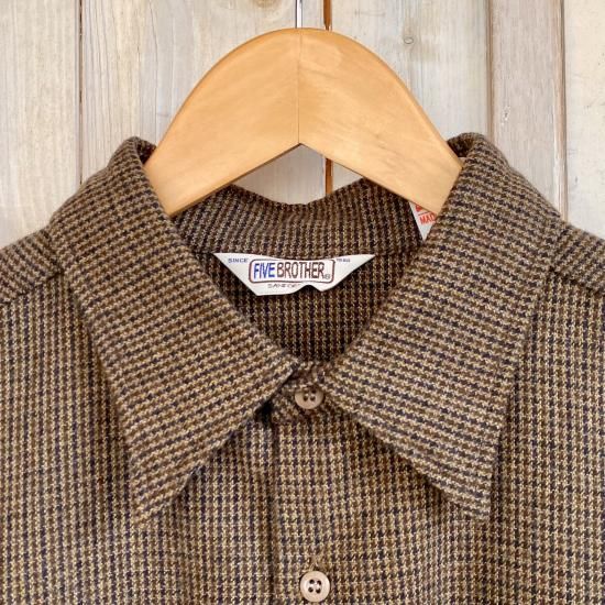 FIVE BROTHER /WOOL BLEND WORK SHIRTS -ファイブブラザー FIVE BROTHER /WOOL BLEND WORK SHIRTS -ファイブブラザー