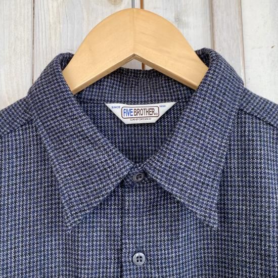 40'sFIVE BROTHER ファイブブラザー5BROTHER ワークシャツ 57-152464s-blue-1.jpg