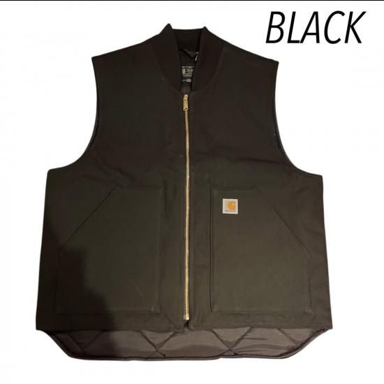 90s Carhartt ダックベスト　ブラック　ダックブラウンの黒染め 90s Carhartt ダックベストブラックダックブラウンの黒染め