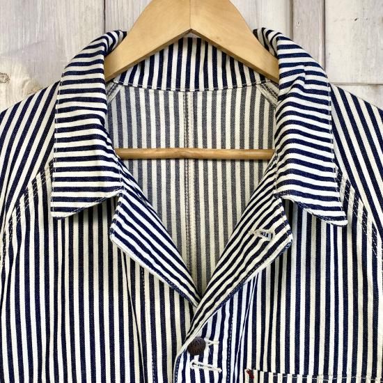 60s PAY-DAY ペイデイ　オーバーオール　ヒッコリー　hickory PAYDAY/ペイデイ ヒッコリーオールインワン（サロペット