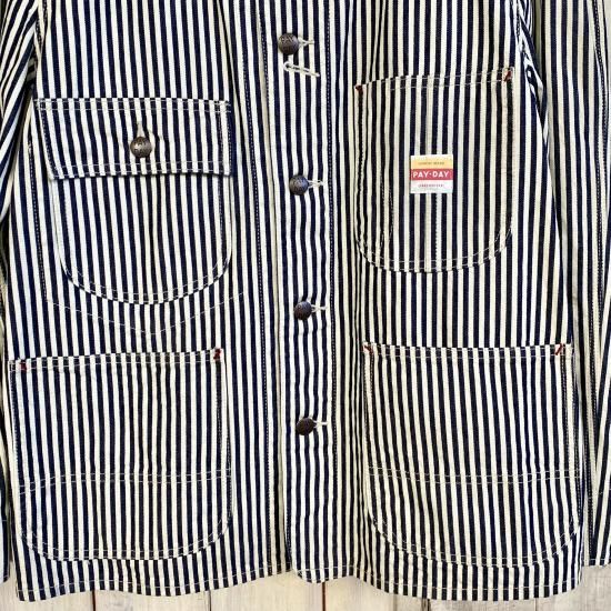 PD-001CA PAY DAY/HICKORY COVERALL JACKET/ペイデイ/ ヒッコリー