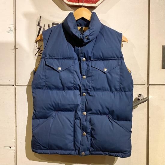 THE NORTH FACE ダウンベスト ネイビー　古着 70'S 