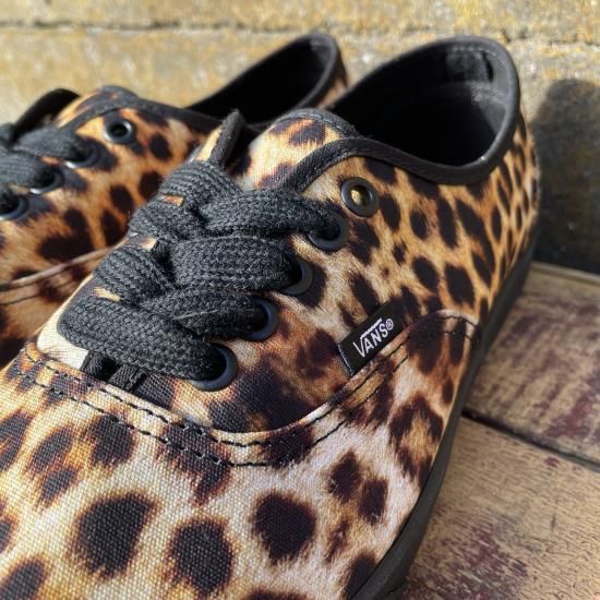 23.5～28.5cm】VANS/Authentic Lowpro -Leopard /ヴァンズ