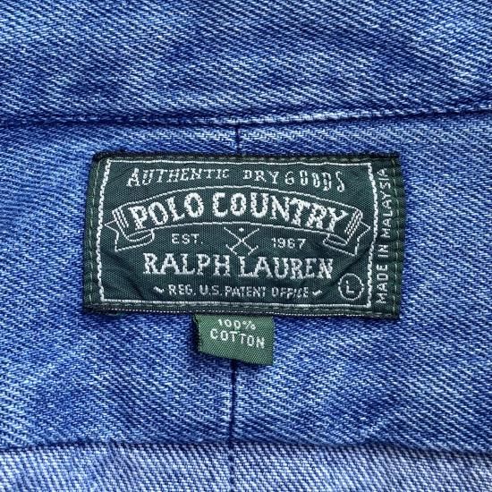 夕陽のTシャツ】”POLO COUNTRY” DENIM SHIRTS/ポロカントリー デニム