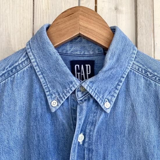 夕陽のTシャツ】90'S OLD ”GAP” DENIM SHIRTS/オールド ギャップ