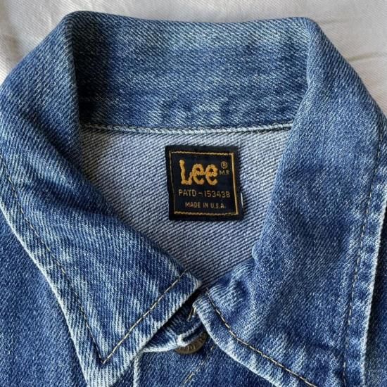 80's ヴィンテージ Lee 220J デニムジャケット USA製 42 1980s USA Lee 220-J denim Jacket Blue Size42 – ataco garage blog