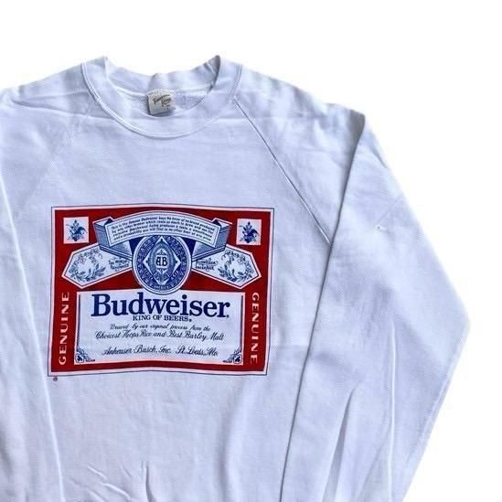 USA製 Budweiser バドワイザー ビンテージ ラグ ブランケット USA製 Budweiser バドワイザー ビンテージ ラグ ブランケット