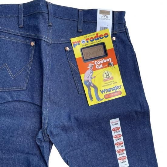 夕陽のTシャツ】【DEADSTOCK】 ”WRANGLER” 13MWZWK BLACK DENIM PANTS