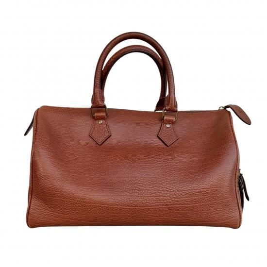 RALPH LAUREN ラルフローレン ボストンバッグ ブラウン シボ革 RALPH LAUREN(ラルフローレン) シボ革 ミニボストンバッグ メンズ 表記