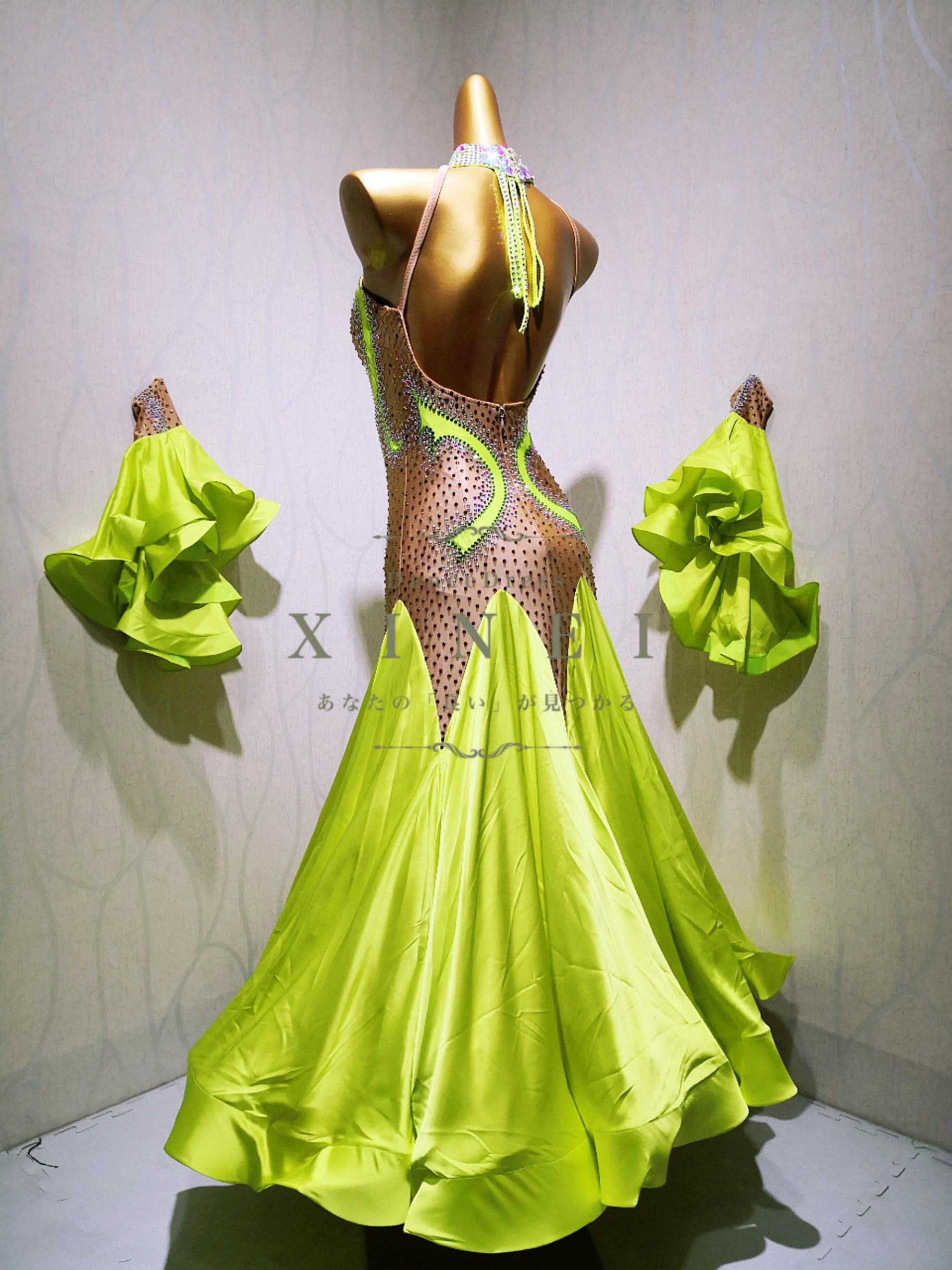 社交ダンスドレス】⭐️【商品番号AIー 2435】スタンダードドレス