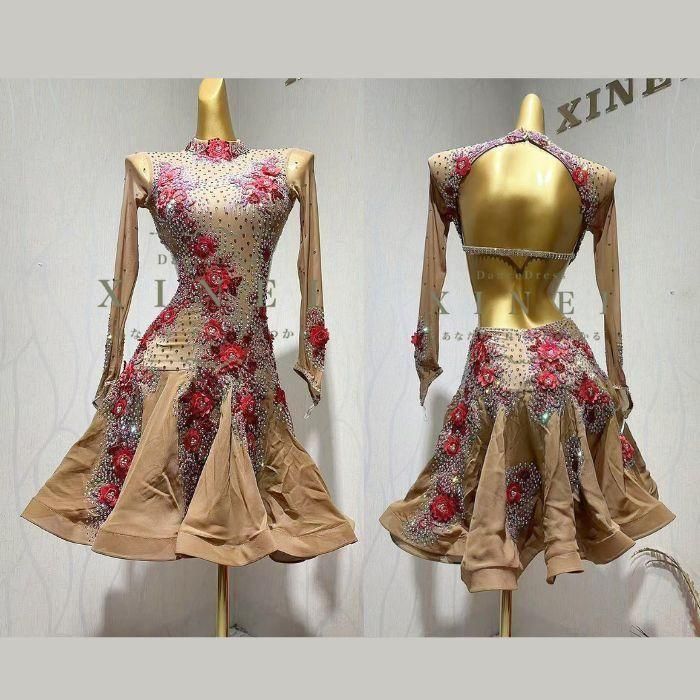 ラテン（競技・デモ）ドレス - XINEI(シンエイ) ダンスドレス