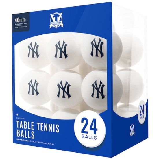 ニューヨーク・ヤンキース 24-カウント ロゴ テーブル テニス ボールs - メジャーリーグストア　メジャーリーググッズ通販ショップ専門店