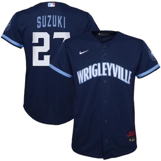 メジャーカブス鈴木誠也さんリトルシニア時代ジッパー付きハーフネックジャケット 鈴木誠也 シカゴ・カブス Nike キッズ（保育園・幼稚園） シティ