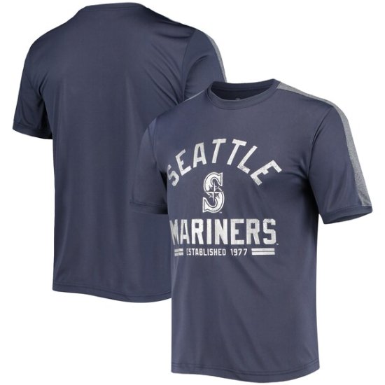 【NEW ERA】MLB チームロゴ Tシャツ ブルー杢 S【NYで購入】