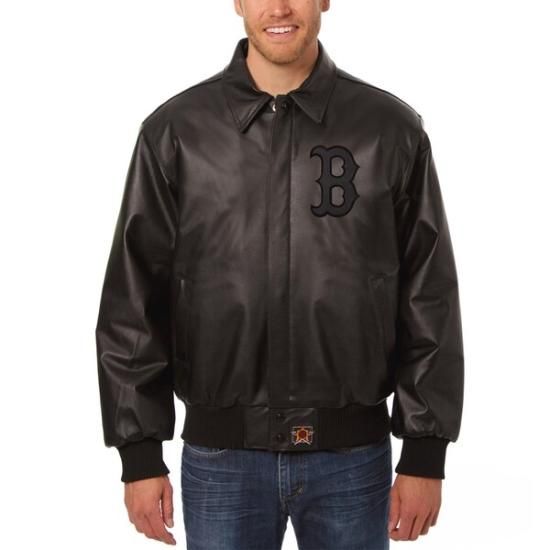 ボストン・レッドソックス レザージャケット M ボストン・レッドソックス JH デザイン トーナル レザー