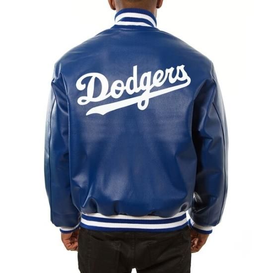 Dodgers レザージャケット ロサンゼルス・ドジャース JH デザイン チーム カラー レザー