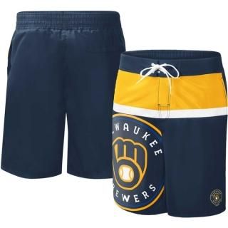 PLEASURES × MLB ミルウォーキー ブルワーズ ショートパンツ ミルウォーキー・ブルワーズ パンツ＆ショート - メジャーリーグ