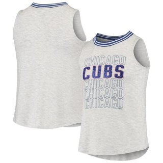 Chicago Cubs Lusso Style Women's Lindy Tank Top - White