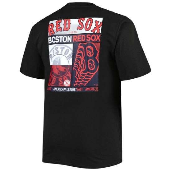 ボストン・レッドソックス ツー-サイド Tシャツ - ブラック