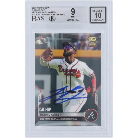 2022ナ・リーグ新人王】 Michael Harris _オンカードサイン 2022