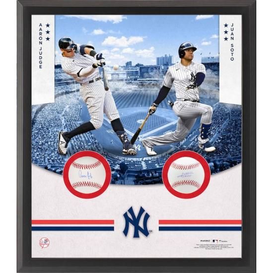 MLB アーロン・ジャッジ　直筆サインヤンキース アーロン・ジャッジ & フアン・ソト ニューヨーク・ヤンキース 直筆