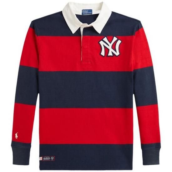 ヤンキース ポロ Ralph Lauren ユース ラグビー ニット シャツ