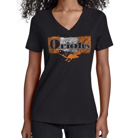 MLB公式 メジャーリーグ レディース ウィメンズ 女性用サイズ Tシャツ トップス ボルティモア・オリオールズ ボルティモア・オリオールズ スターター レディース チーム