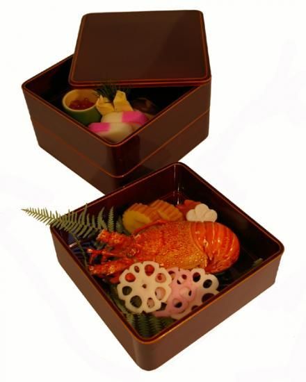 元田漆器 隅丸三段重6号 箱入り 飛騨春慶 隅丸三段重6号 | 工芸品