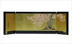 雛人形用 屏風 「金沢桜華 本金手描蒔絵 11号サイズ」 雛人形用 屏風 「金沢桜華 本金手描蒔絵 11号サイズ」