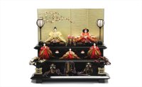松寿 京十番親王 三段飾り 京極 手刺繍 「四季雪輪に明けの春 」