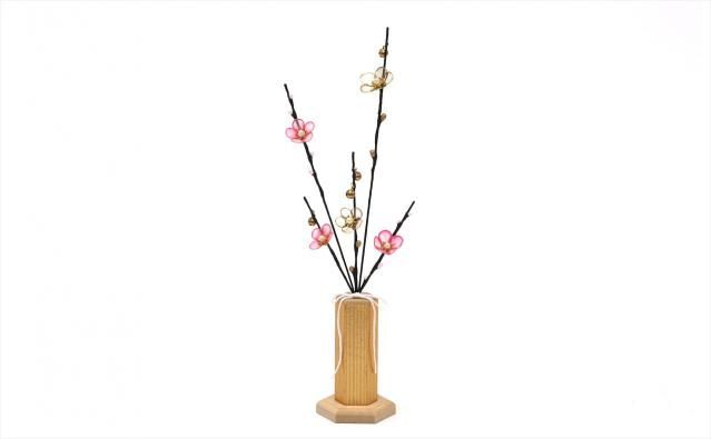 桜橘 紅白梅 ひな祭り 桃の節句 雛道具 ひな人形 花 大阪長生堂 ちりめん 桜橘 高さ8.5cm 雛人形 小道具 道具 自由に