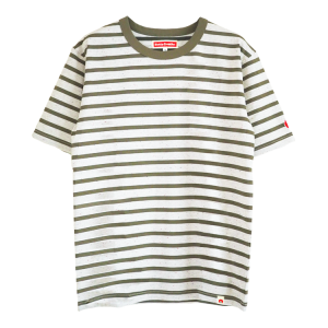 <img class='new_mark_img1' src='https://img.shop-pro.jp/img/new/icons5.gif' style='border:none;display:inline;margin:0px;padding:0px;width:auto;' />カラーネップボーダーTシャツ（#14 カーキ）