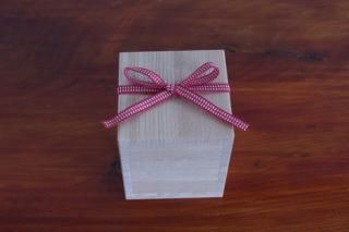 国産桐・桐箱（内のり8×8×6~9）真田紐付き（一文字）