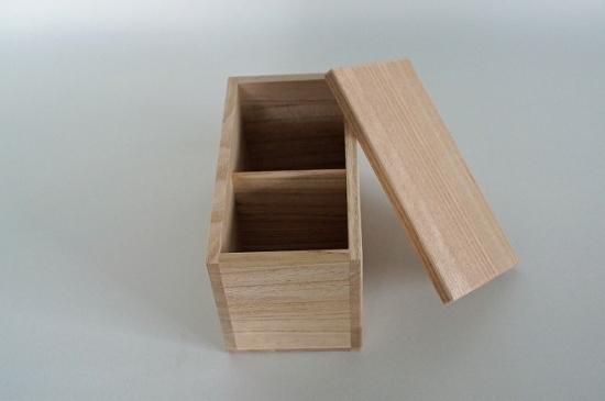 国産桐・桐箱（内のり7.5×7.5×9）2個入れ - 桐想庫 KIRI SOU KO