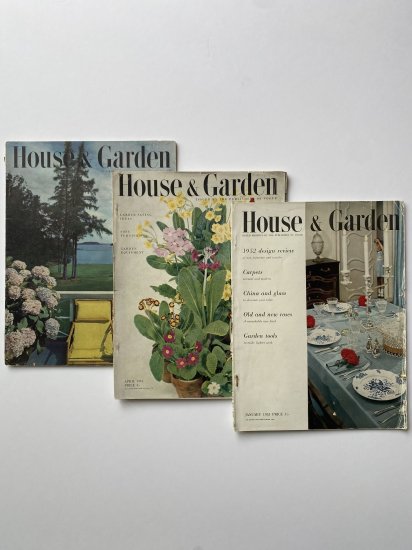 【flea market】House & Garden：vintage magazine×3