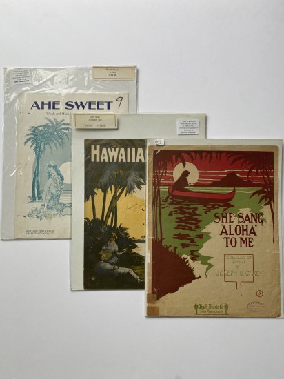 【flea market】vintage Hawaii sheet music ×3