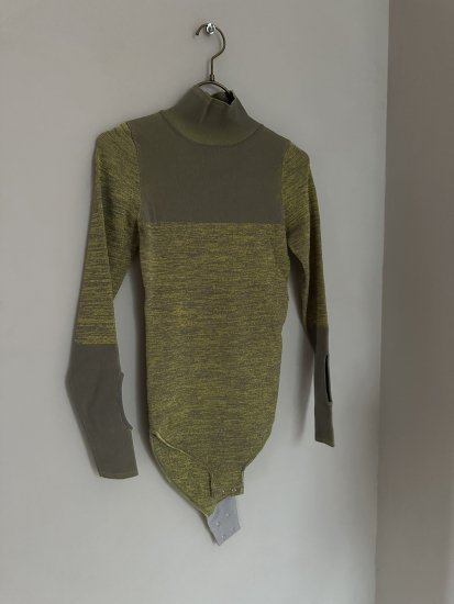 【flea market】styling/  /  Knit Body Suit (Green) 