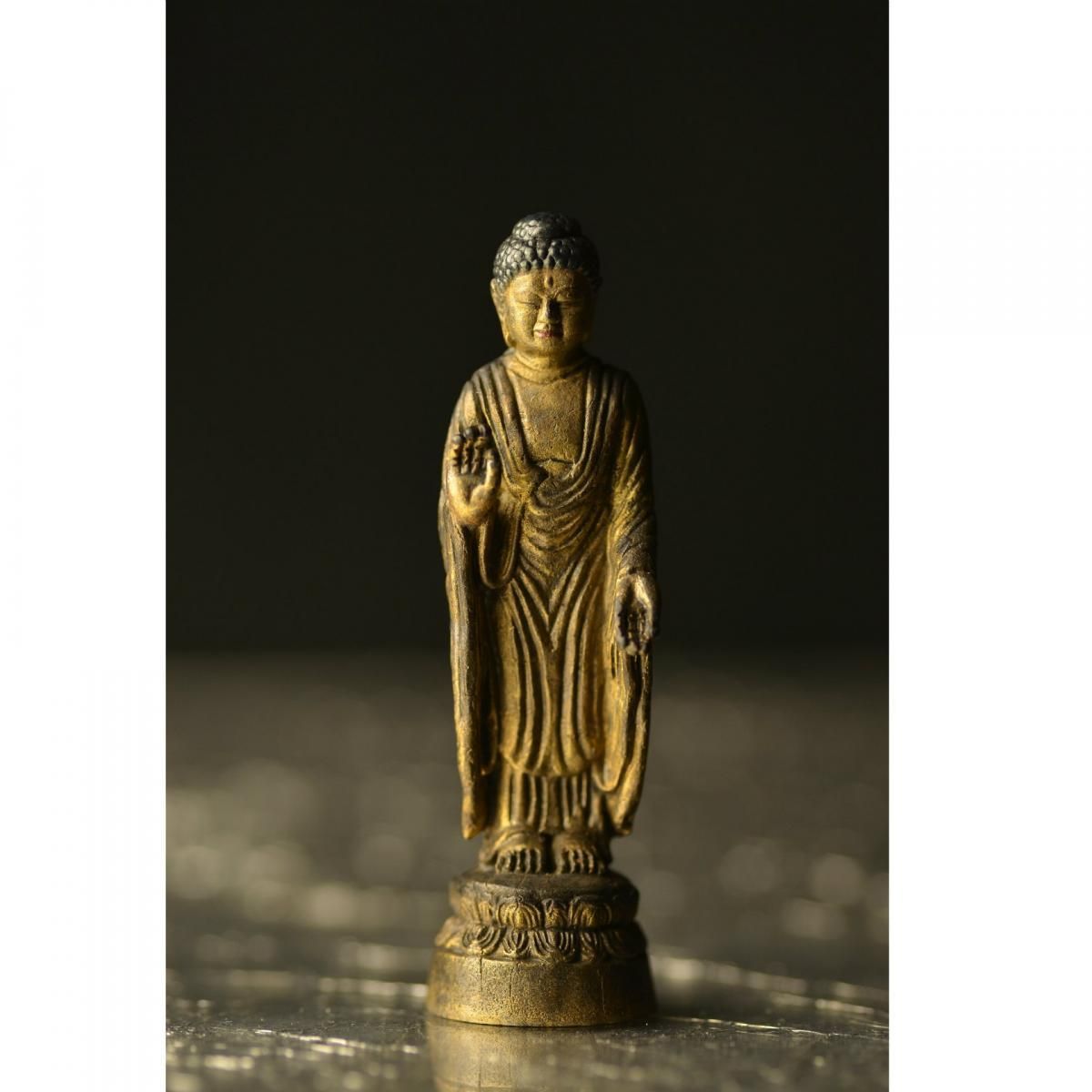 極小仏像 阿弥陀如来 金銅仏仕上げ - 歴史プラス(時空旅人公式 極小仏像 阿弥陀如来 金銅仏仕上げ - 歴史プラス(時空旅人公式