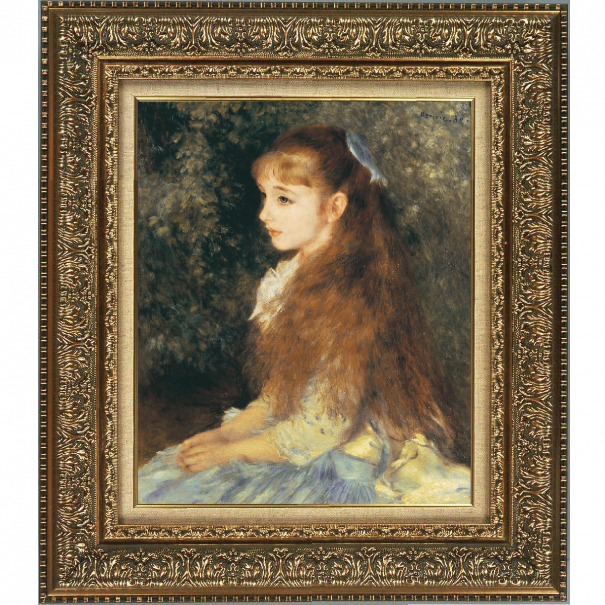 プリハード複製画／ピエール・オーギュスト・ルノワール「イレーヌ・カーン・ダンヴェルス嬢の肖像」