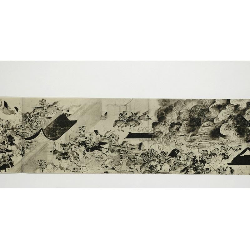 ボストン美術館蔵の《三条殿夜討巻》を縮小絵巻物に