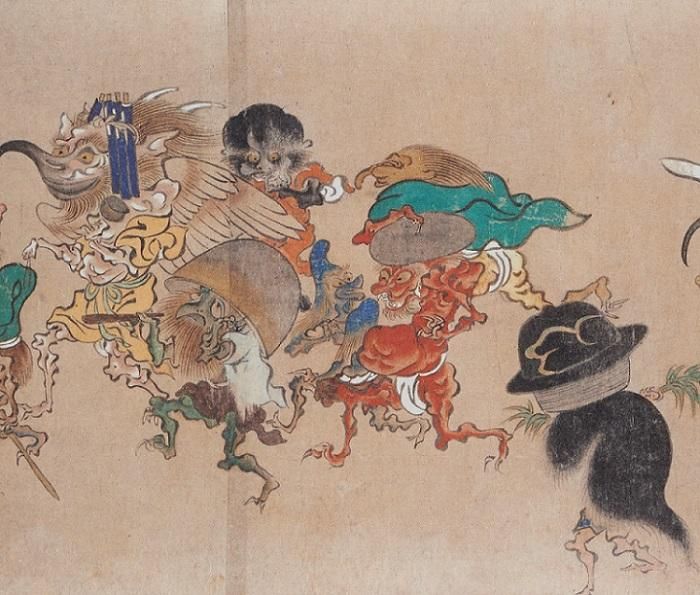 ヱヴィセン　デッキ　希少　妖怪　百鬼夜宴図　ゑ 色鮮やかな鬼・妖怪たちによるリズミカルな場面展開が魅力